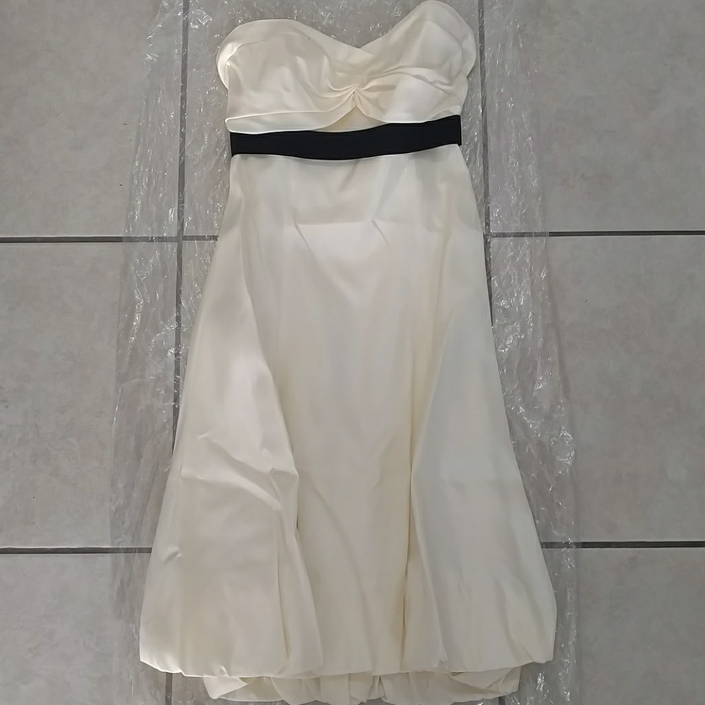 Vera Wang Midi Strapless Formal Party Dress 6 XS S